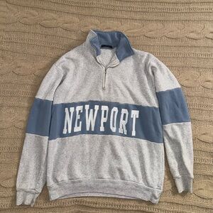 Brandy Melville newport zip up sweater